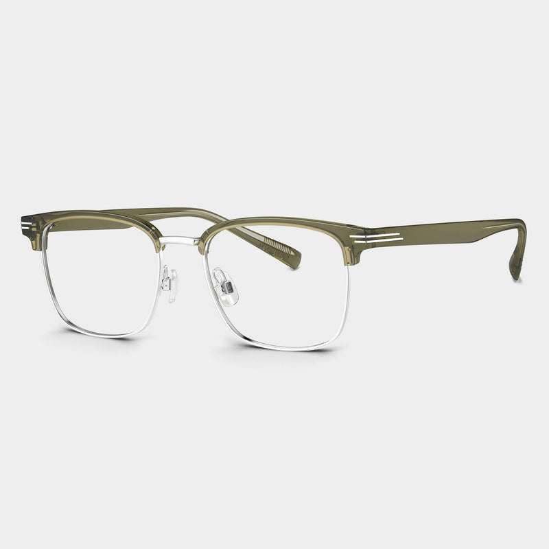 Silver|Transparent  Olive Green