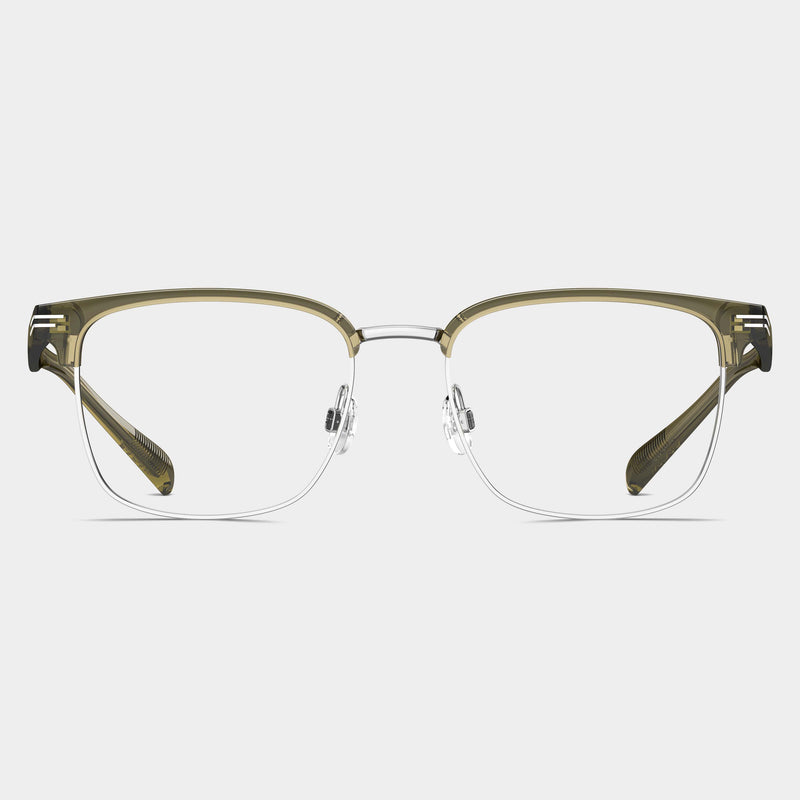 Silver|Transparent  Olive Green