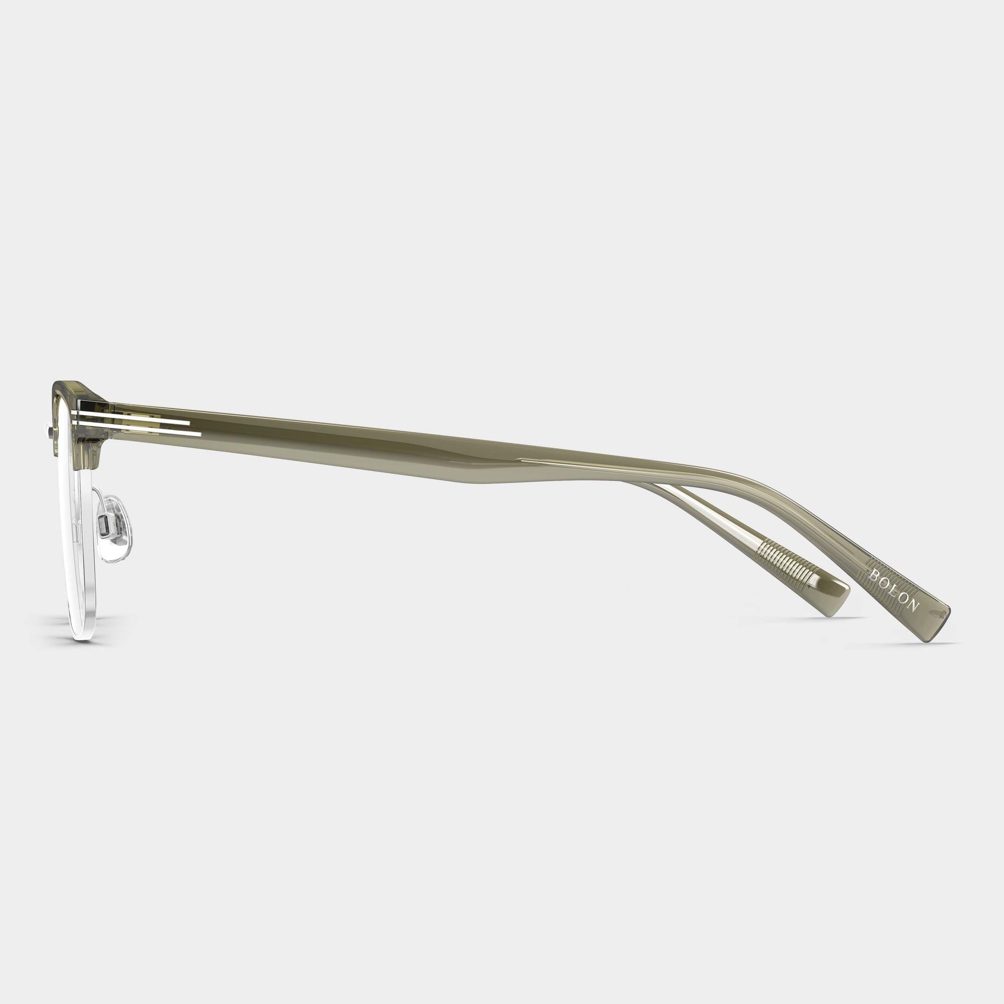 Silver|Transparent  Olive Green