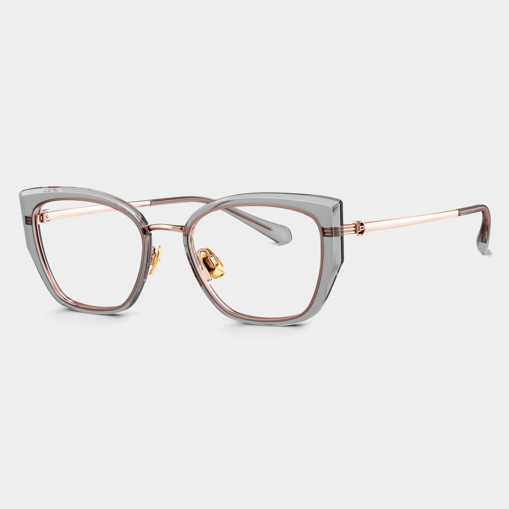 Rose Gold|Transparent Grey