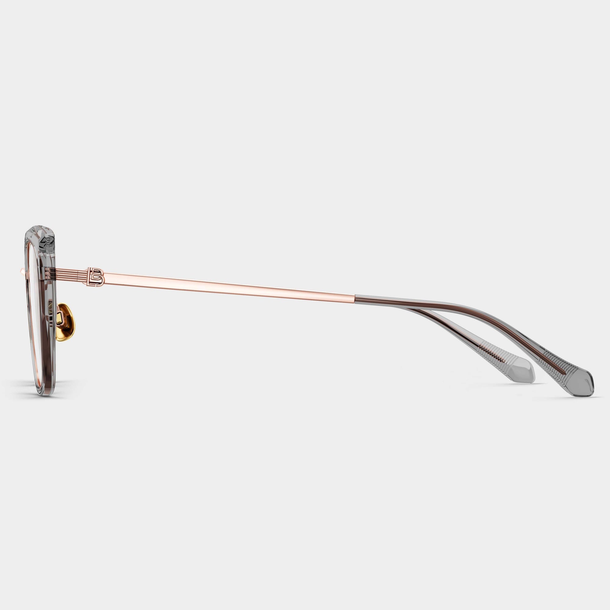 Rose Gold|Transparent Grey