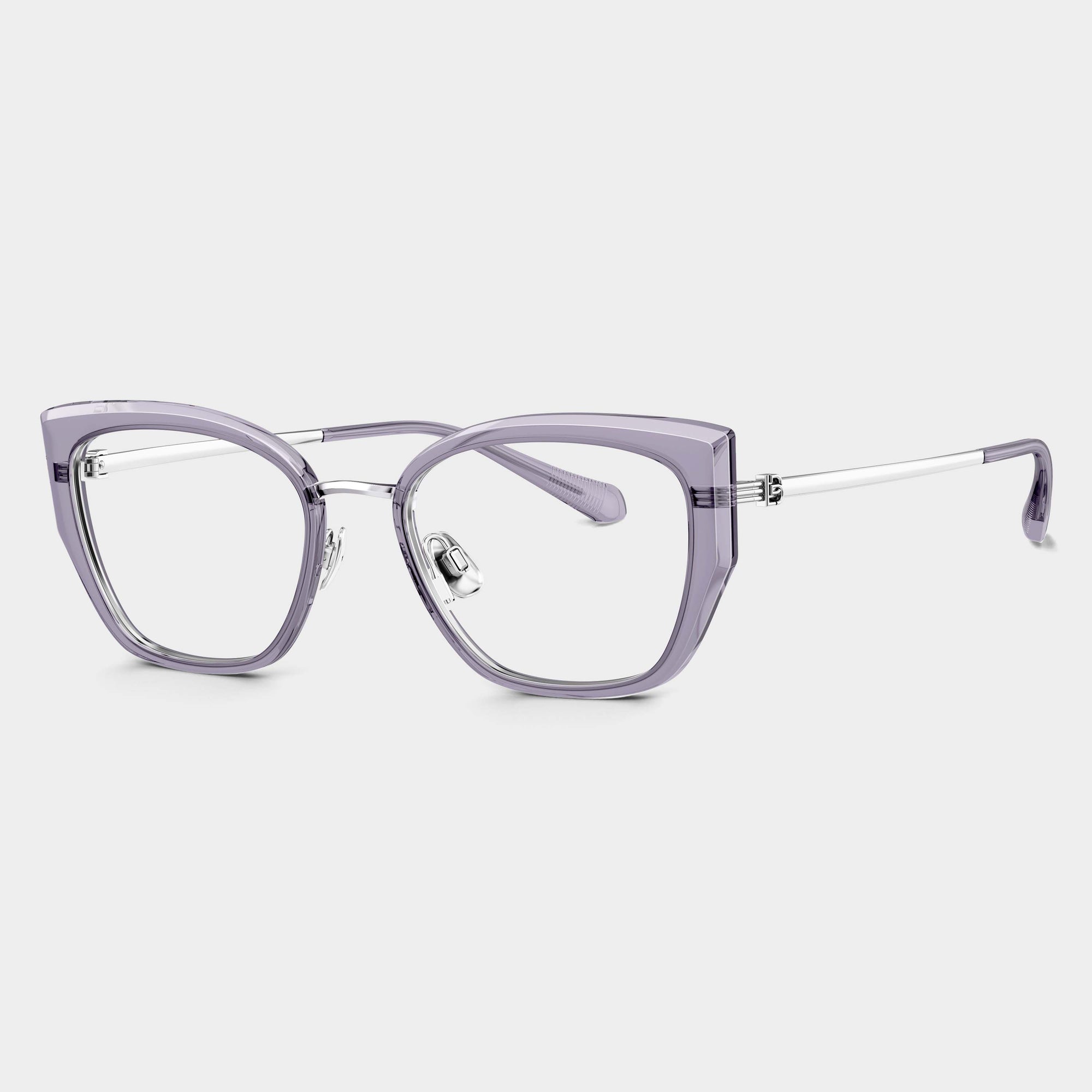Silver|Transparent Purple