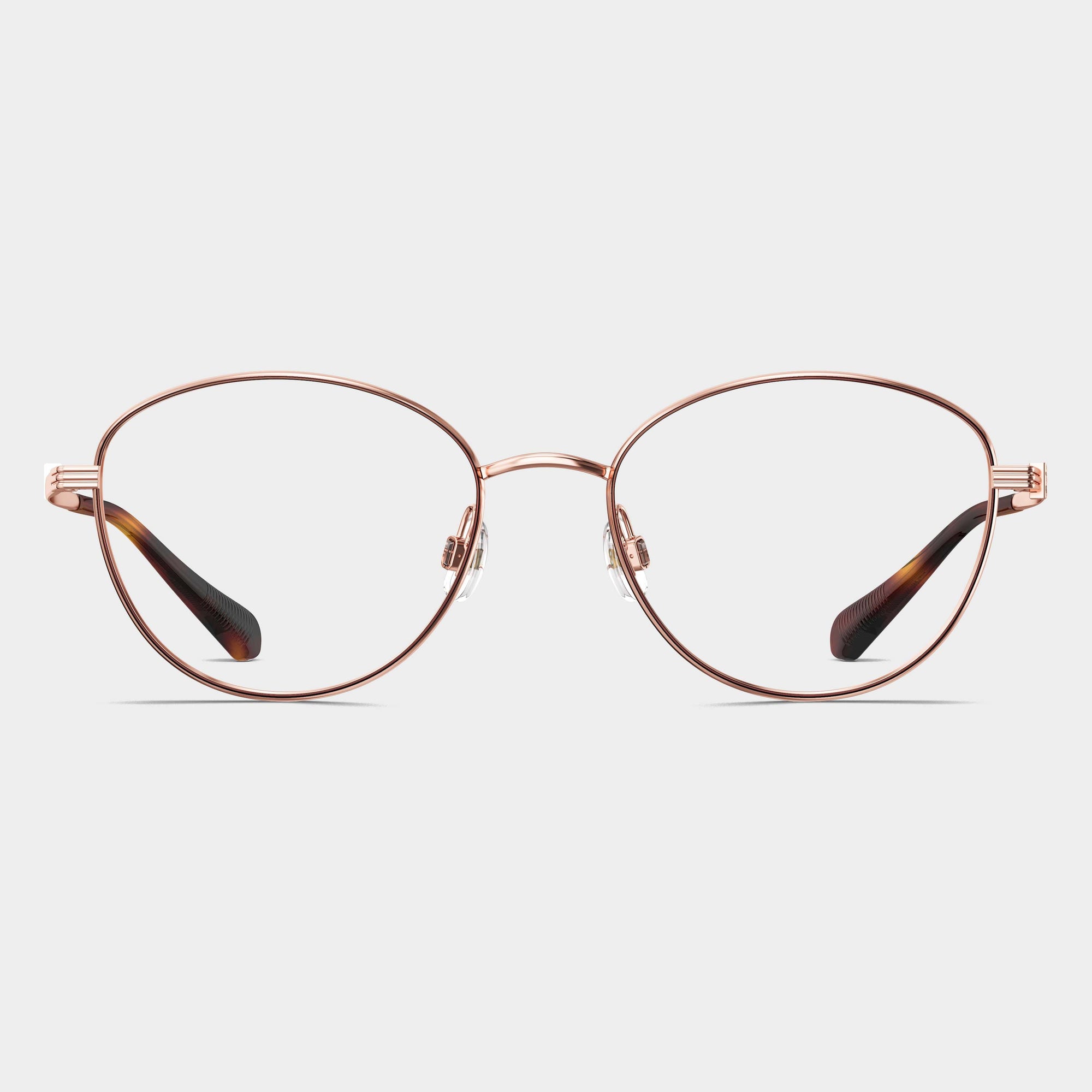 Rose Gold|Matte Dark Brown Front Rim