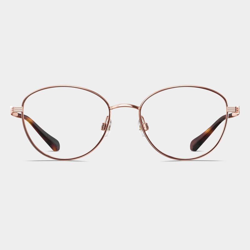 Rose Gold|Matte Dark Brown Front Rim