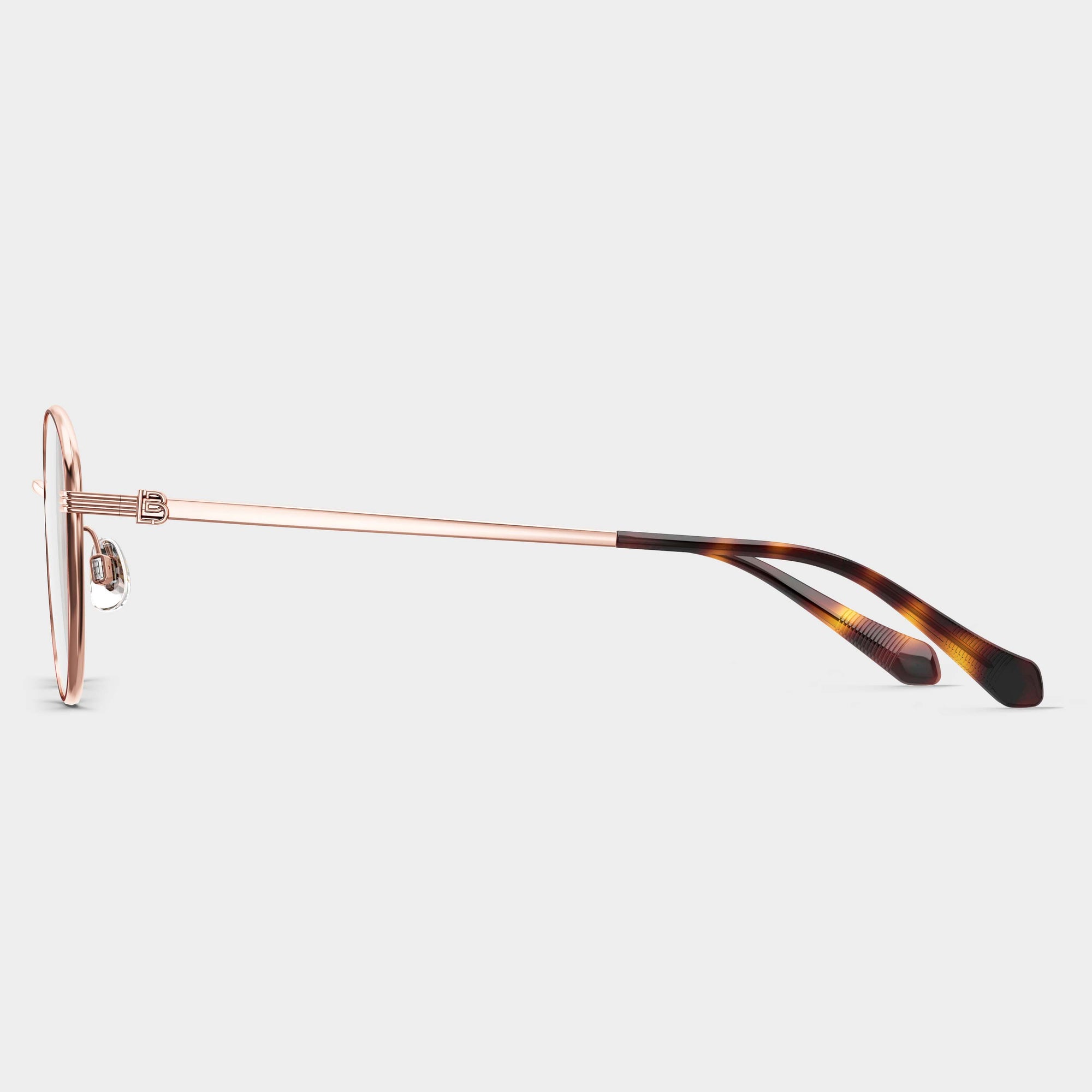 Rose Gold|Matte Dark Brown Front Rim