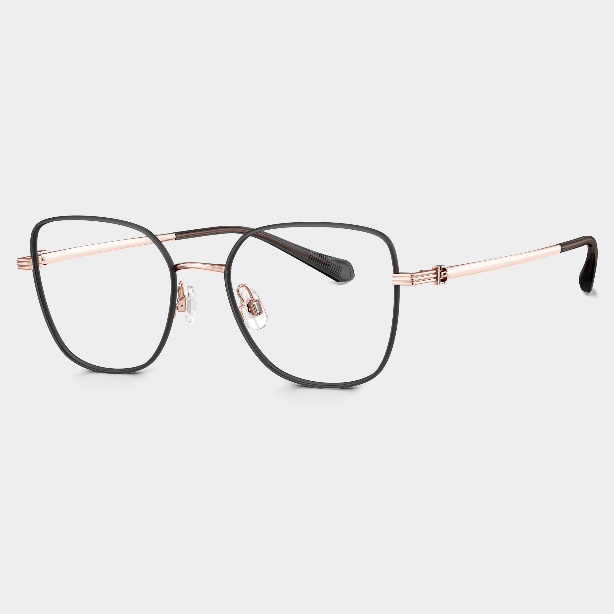 Rose Gold|Matte Black Front Rim