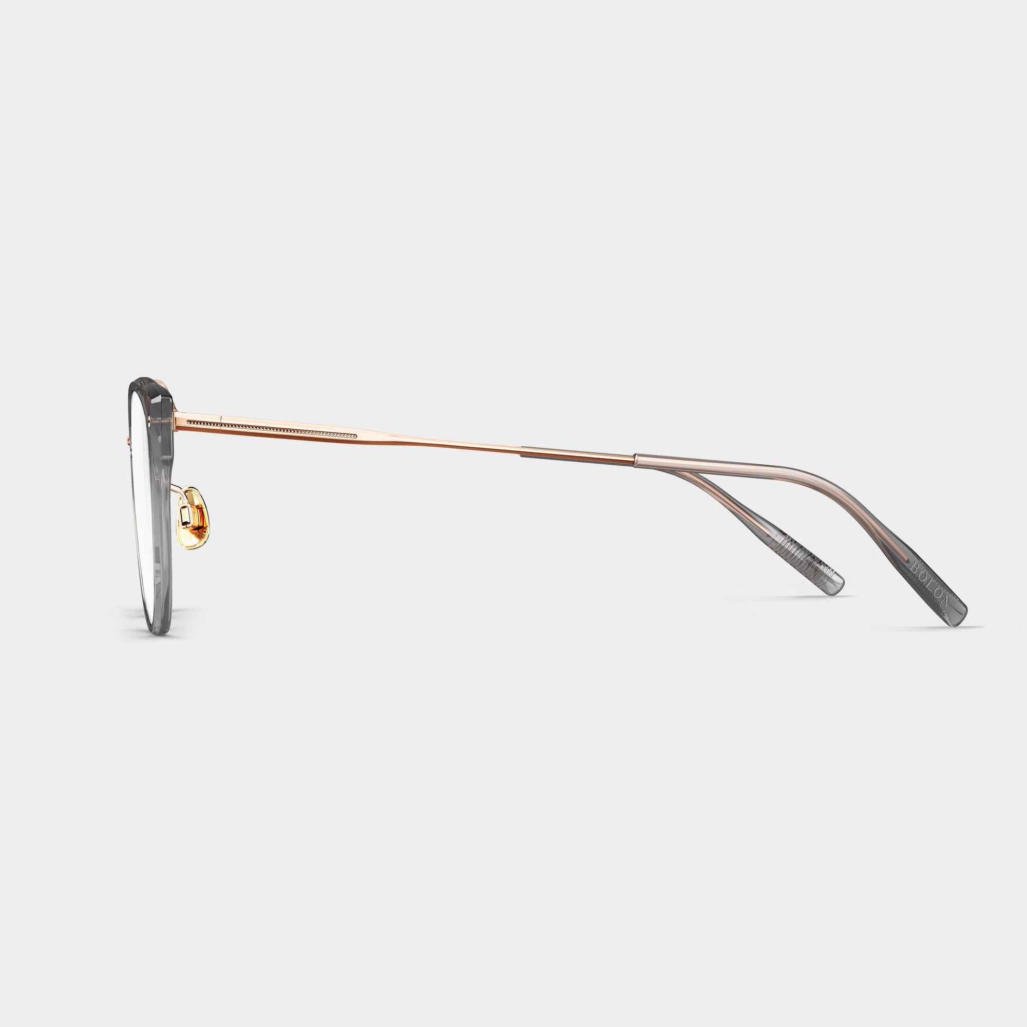 Rose Gold|Transparent Grey