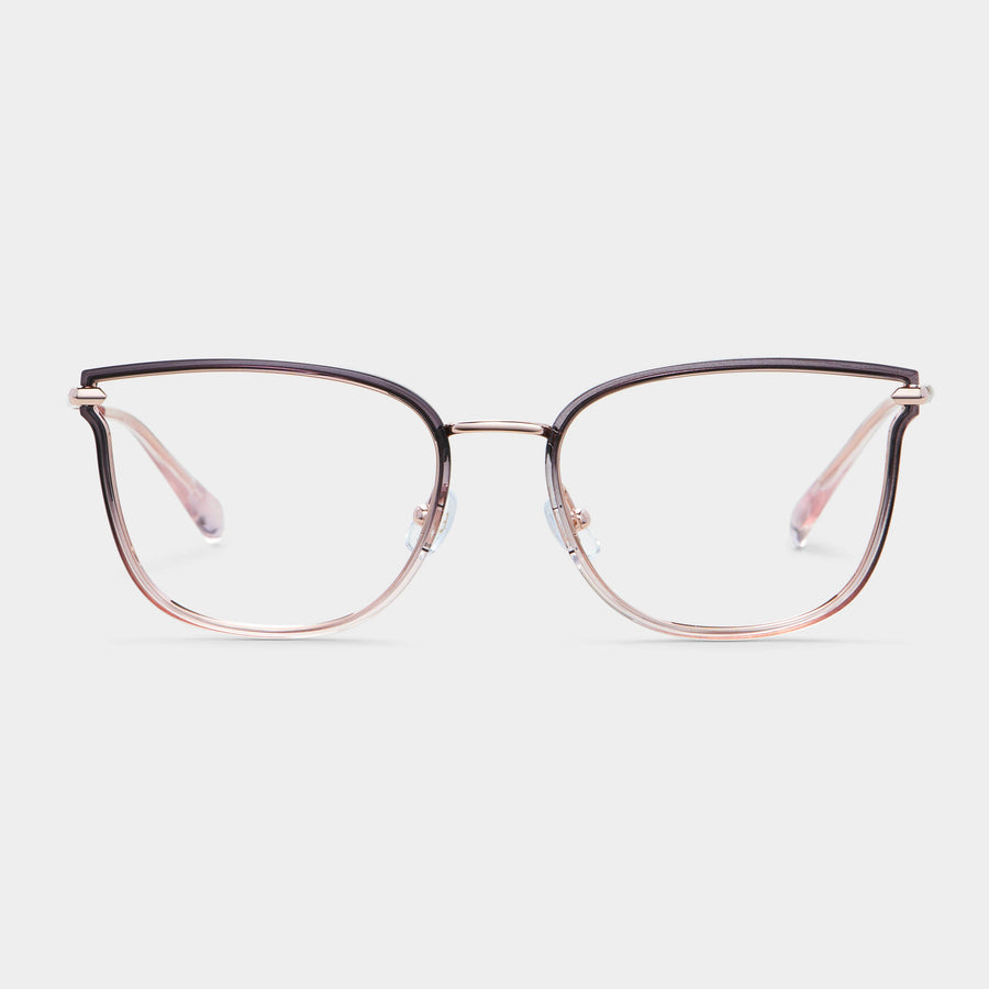 Gradient grey pink|rose gold