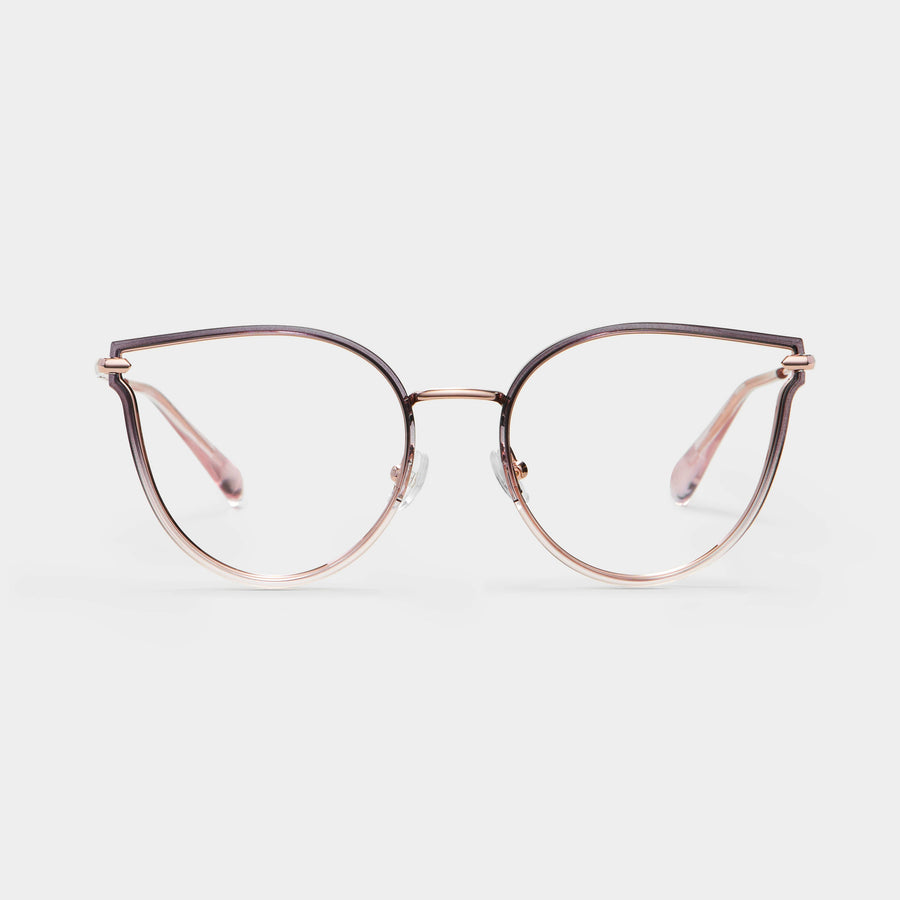 Gradient grey pink|rose gold