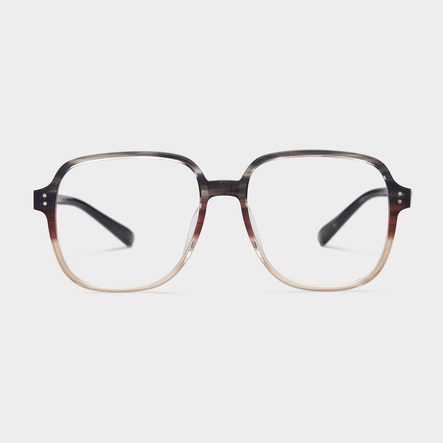 Grayish Red/Transparent dark brown