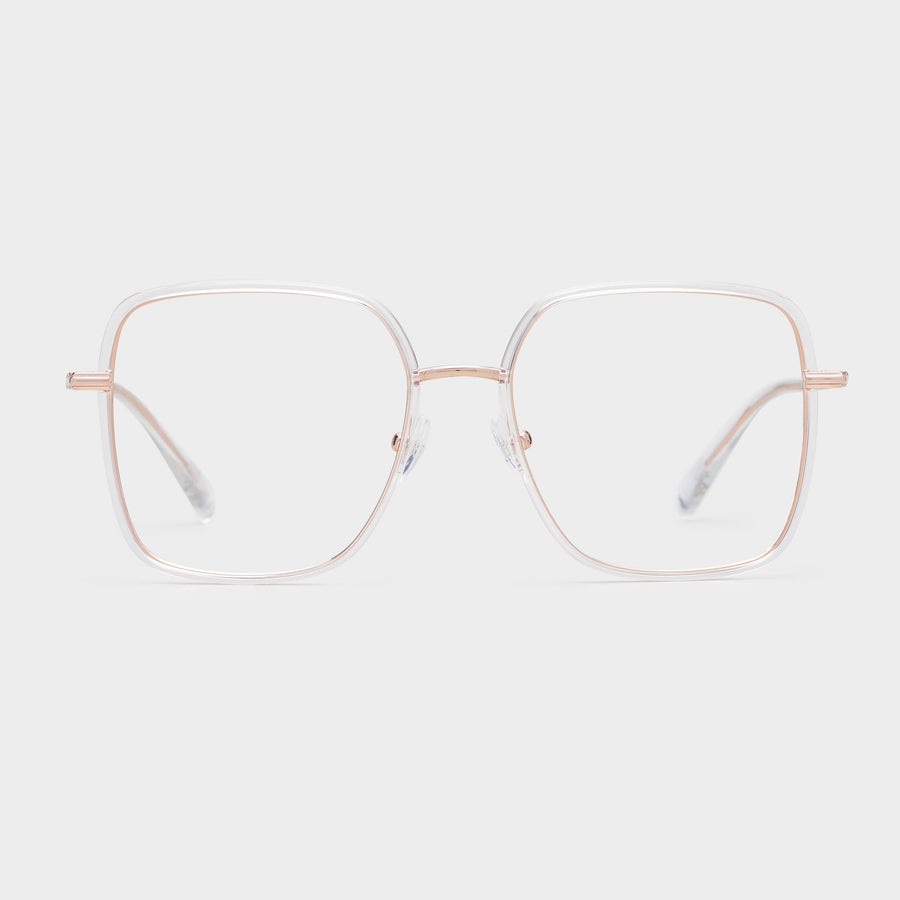 Transparent / Rose gold/