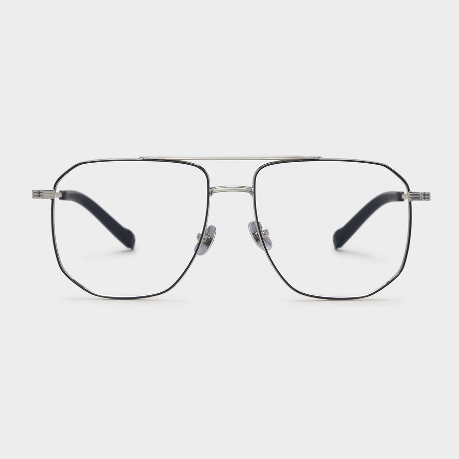 Silver with Black rim